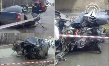 В Озёрске водитель насмерть врезался в опору моста