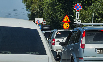 Заторы в трех направлениях собрались в районе Шершневского кольца в Челябинске