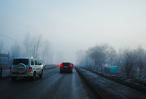 Утро в Челябинске началось с тумана и фантастического рассвета