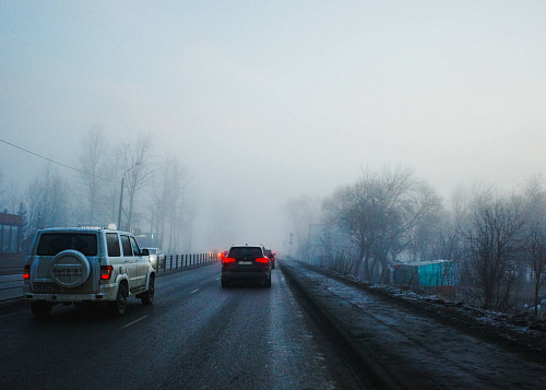 Утро в Челябинске началось с тумана и фантастического рассвета