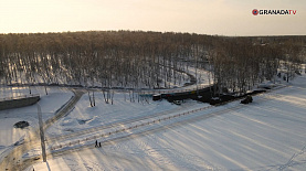 Смотрим с высоты: на лыжероллерной трассе в Челябинске начались пробные заезды