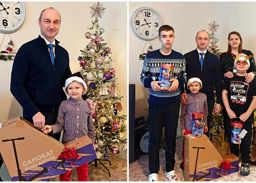 Зампред правительства Челябинской области одарил малыша из многодетной семьи