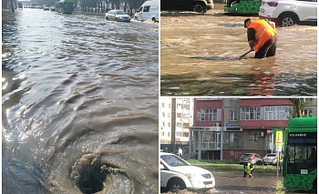 В Челябинске ликвидируют последствия мощного ливня: красноречивые снимки