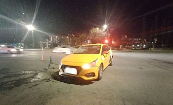 Самокат и такси не поделили перекрёсток в Челябинске