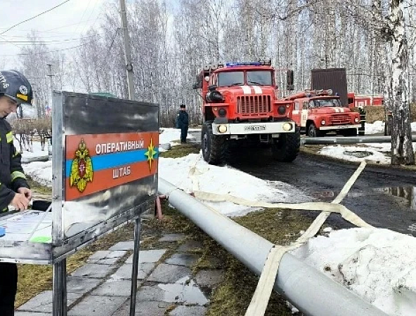 Спасатели защитили детский лагерь от лесного пожара в Челябинской области