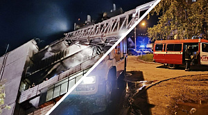12 человек спаслись из многоэтажки Челябинска во время ночного пожара